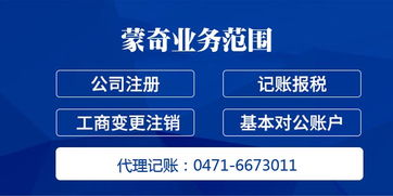 內蒙古蒙奇信息 呼和浩特市公司注冊與代理記賬全流程解析